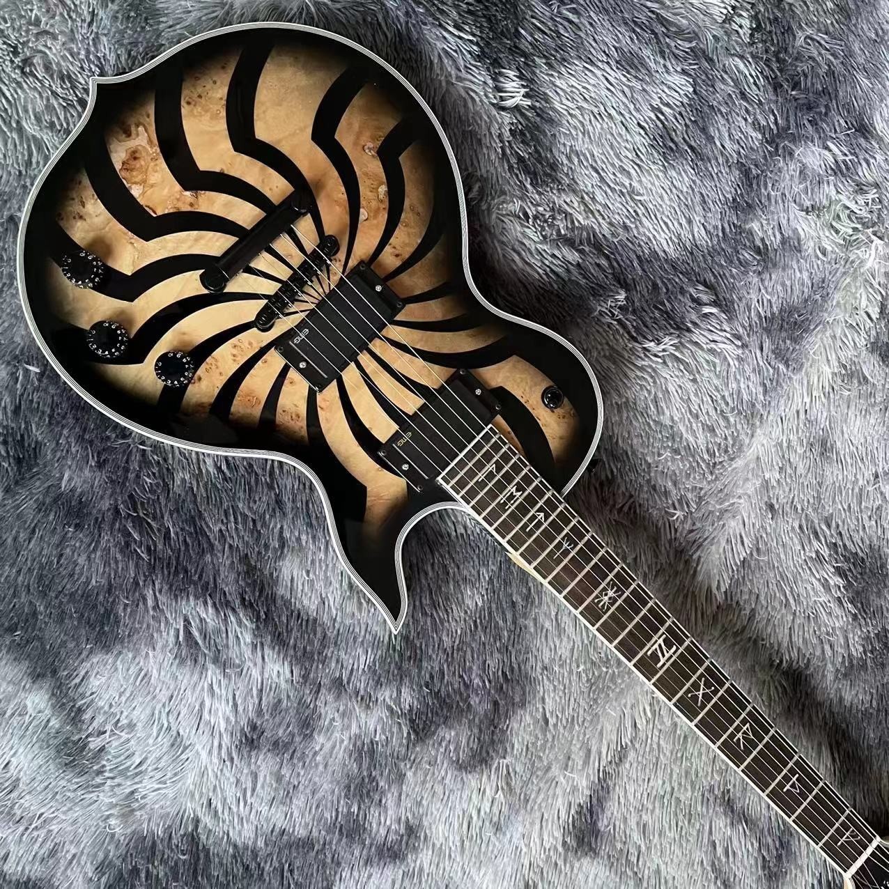Custom Wylde Audio Odin Grail Charcoal Burst Buzzsaw Electric Guitar Accept OEM