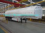 33 Cbm Heavy Duty Semi Trailers Oil Tank Trailer Stainless Steel 304 Material