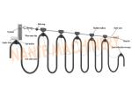 100 m / Min Max Travel Speed Festoon Cable Trolley Corrosion Resistance