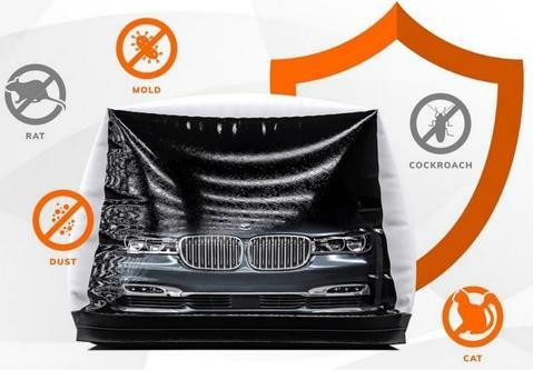 Transparent 0.4mm PVC Inflatable Car Cover Protect Vehicles