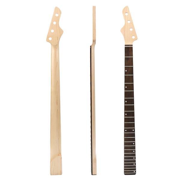 4 Strings 24 Frets Jass Bass Guitar Neck 33.77 Inch Rosewood Maple Wood Satin