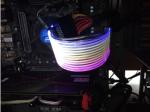 Double Layer 24Pin Female to Male RGB Lights Extension Cable 200mm 18 AWG