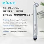 0.3Mpa 45 Degree Dental Handpiece Aluminum Alloy High Speed Dental Drill