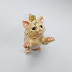 New Design Crown Metal Cat Jewelry Box Cat Family Custom Jewelry Box Luxury