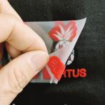 3D Printed Soft Custom Flocking Logo Flock Iron On Heat Transfer Stickers