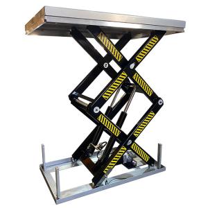 Wholesale 1 Ton Double Scissor Lift Tables 51.18inx32.28in Max Height 70.08in from china suppliers