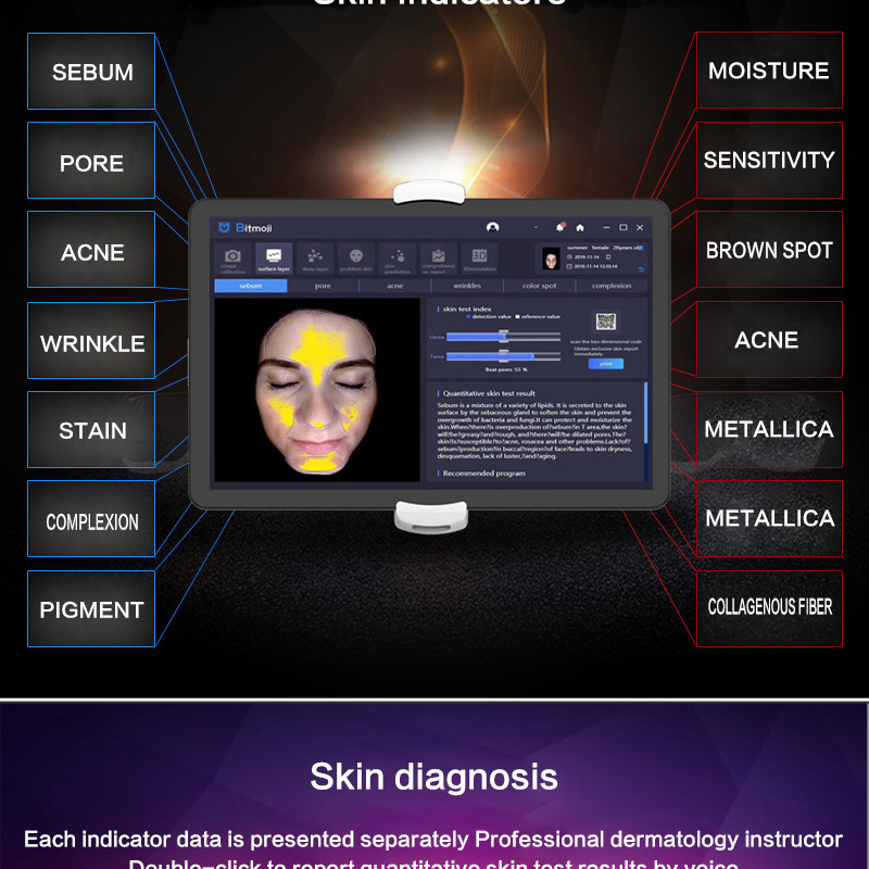 User Friendly Usb Computer Face Skin Analyzer