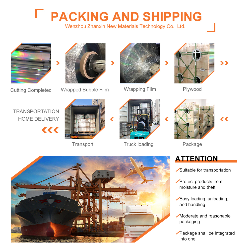 BOPP Holographic Thermal Laminating Film Moisture Proof For Paper Lamination