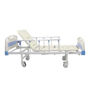 Wholesale Aluminum Alloy Guardrails Manual Crank Medical Hospital Bed With Noiseless Casters from china suppliers