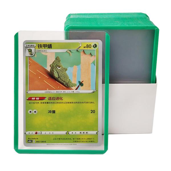 Personalized Logo PVC Plastic Card Holder Top Loader for Card Protection Heavy