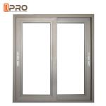 America Style Aluminum Single Tempered Glass Windows And Door Anti - Aging