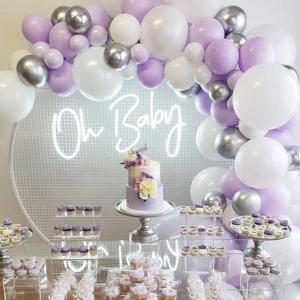 Wholesale New Waterproof Oh Baby Landscape Lamps Acrylic Light Letters Flexible LED Custom Neon Sign Lights from china suppliers