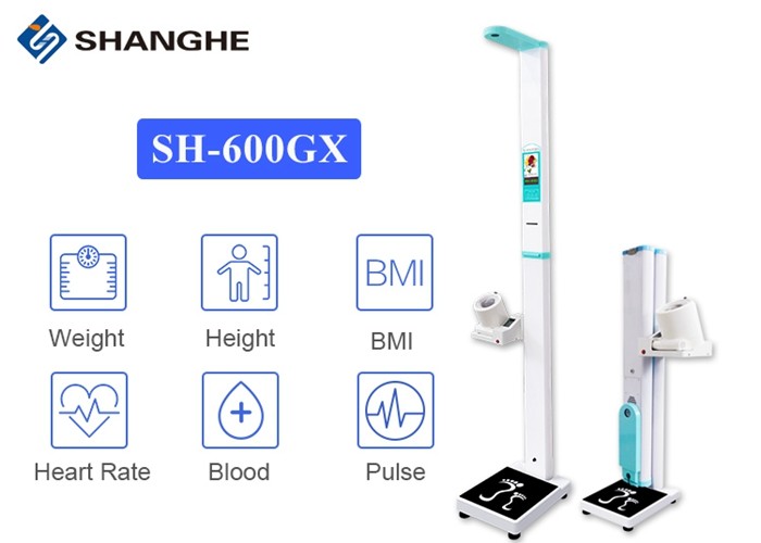 Identity Card Barcode Login Health Check Kiosk For Height / Weight / Bmi / Blood Pressure