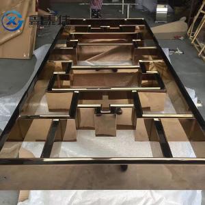 Wholesale High End Custom Gold Stainless Steel Storage Rack Shelf For Garment Clothes Stainless Steel Metal Clothes Display Rack from china suppliers