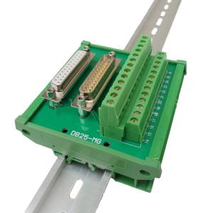 Wholesale DB25 Male Female terminal block D Sub 25 Pin Connectors Breakout Board DIN Rail Mounted from china suppliers