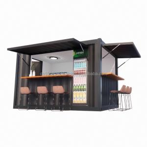 Wholesale Modified Shipping Container 10ft EU Mini Pop-up Shop for Outdoor Fast-Food Restaurant Coffee Bar Convenience Store from china suppliers