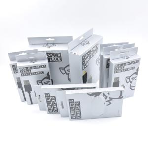 Wholesale Silver Grey Fast Mobile Charging USB Data Cable Packaging Box from china suppliers