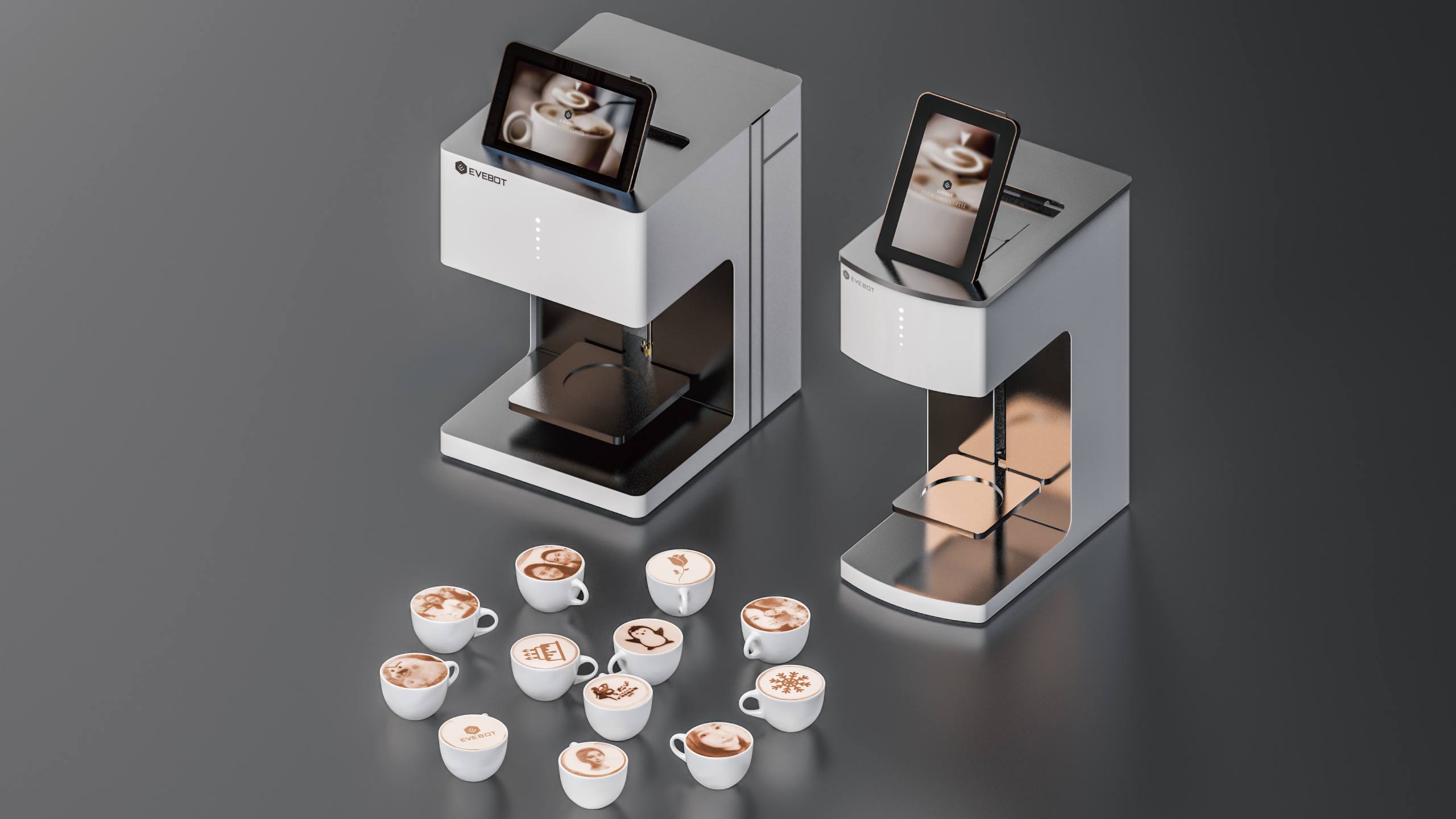 CE WIFI Connection Cappuccino Photo Printer Machine 12kg
