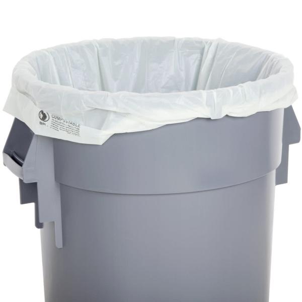 40 - 45 Gallon Disposable Plastic Garbage Bags Star Sealed Bottom High