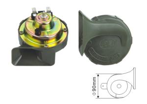 Wholesale EST1015 Black Snail Horn Dual Voltage 12V / 24VCar Horn Replacement Universal 510Hz 110DB Dia 90mm 3.7A from china suppliers