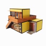 Customized Color Modern Luxury Prefabricated Steel Houses with Toilet Shop