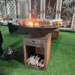 Corten Grill Bbq Charcoal Grill Table Korean Bbq Steel BBQ Grill