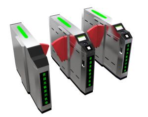 Wholesale Security Pedestrian Flap Barrier Turnstile , Waist Height Turnstiles from china suppliers