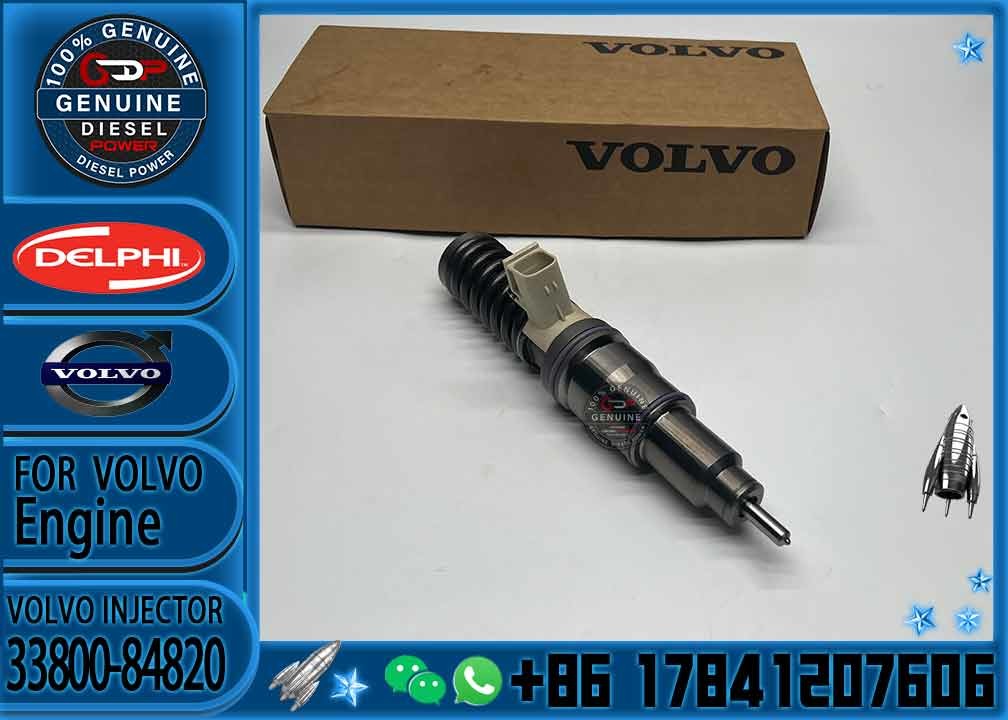 Diesel Injector 33800 84820, 33800-84820, 3380084820, 21306407 BEBE4D19002 for Hyundai D6CC engine