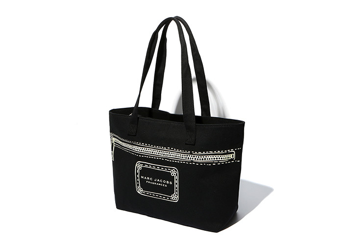 Reusable Black Canvas Tote Bags Stylish Promotional Gift With Company Logo