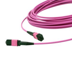 Wholesale Telecom 8/12/24F OM4 MPO Cable Fiber Optic Mtp Patch Cord 3mm from china suppliers