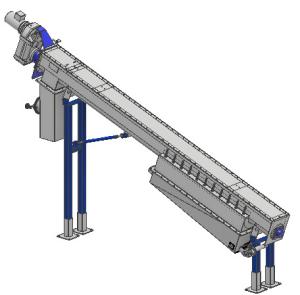 Wholesale 4300mm Length 1.5kw Spiral Screw Conveyor from china suppliers