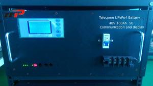 Wholesale Telecom Backup charging lifepo4 batteries 5U 48V 100Ah Capacity LCD Display from china suppliers