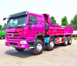 Wholesale Hydraulic 50 - 60 Ton Dump Truck , HOWO 8x4 Strengthened Quad Axle Dump Truck from china suppliers