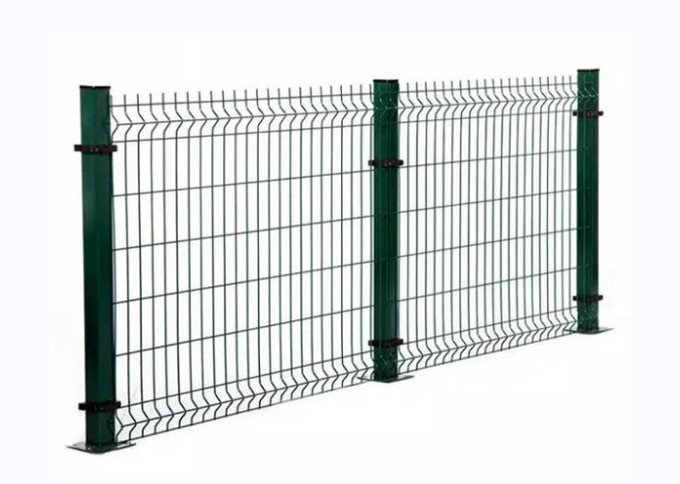 Galvanized Metal Wire Mesh Triangle Bending Fence 0.63 M For Securty