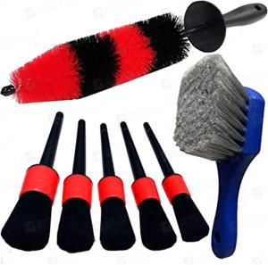 Wholesale 7pcs 610g Car Cleaning Brush Set For Auto Car Wheel Seat Tires Dirty Romoves from china suppliers