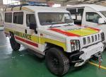 4WD Rhd Diesel Ambulance Vehicle Euro V Red + White Color
