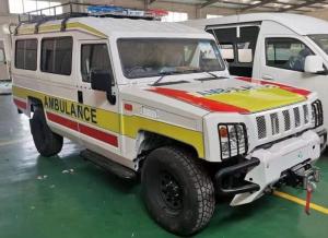 Wholesale 4WD Rhd Diesel Ambulance Vehicle Euro V Red + White Color from china suppliers
