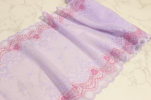 Wholesale Petit Flower Lingerie Lace Trim , 8.86in Double Galloon Lace from china suppliers