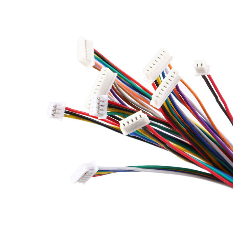 JST ZH 1.5MM 8PIN ZHR-8 With UL2464 32AWG 26AWG Cable Singal Row Wire Harnesses in Black