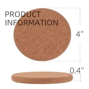 Wholesale Manufacturers wholesale can customize beautiful practical durable high quality environmental protection cork coaster from china suppliers