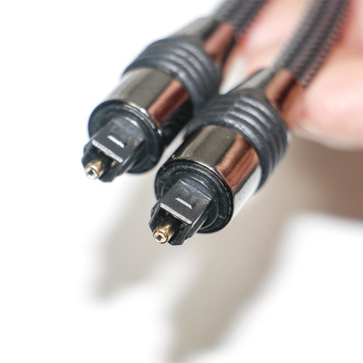 Factory Outlet Brand New Toslink Audio Digital Cable Nylon Braided OD4.0 Metal Shell Gold Plated Connector