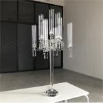 ZT-105 Luxury wedding centerpiece 9 arms crystal candelabras