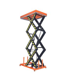 Wholesale Orange 3m Heavy Duty Scissor Lift Table 1000kg Hydraulic Scissor Lift from china suppliers