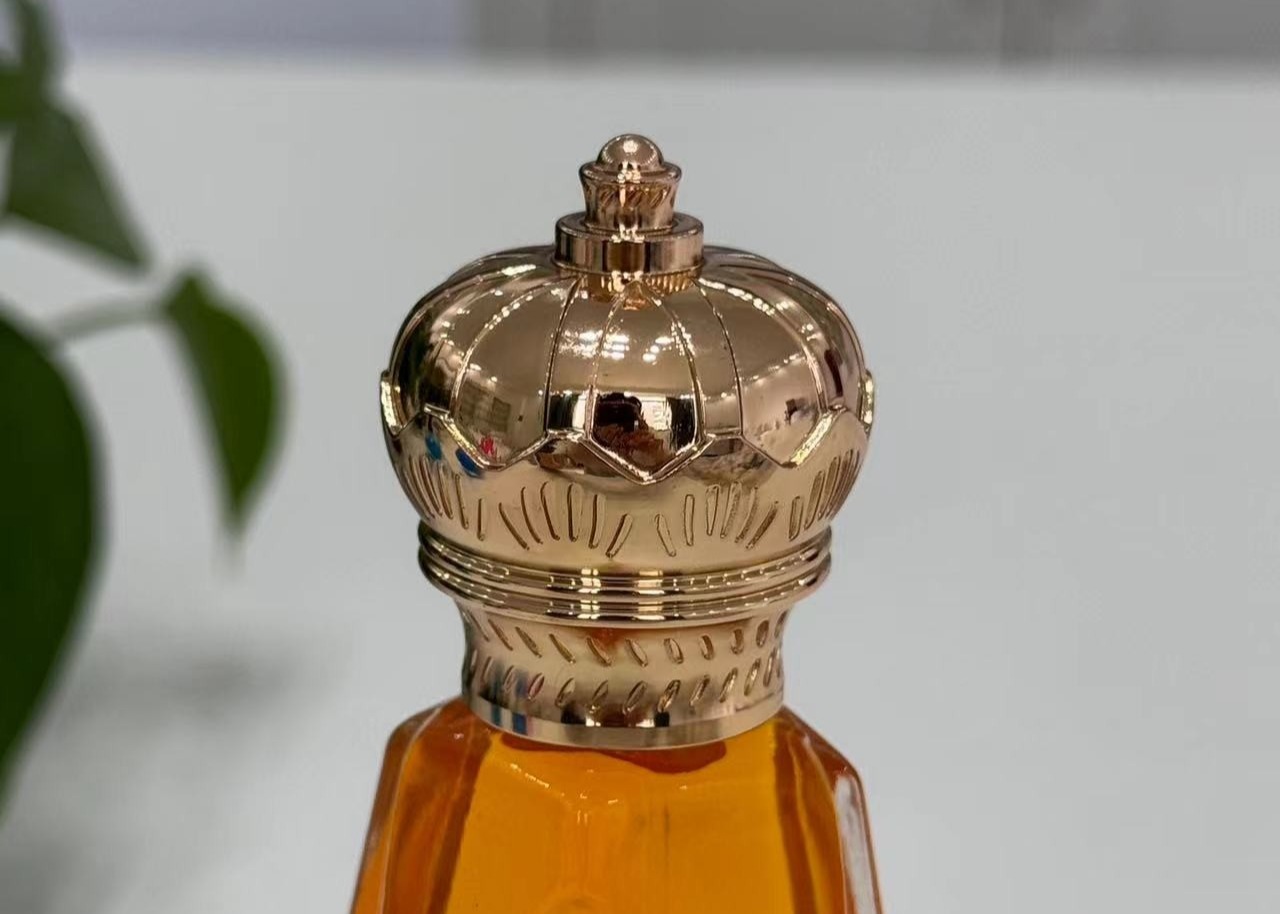 Customzied Elegant Gold Zamak Metal Perfume Cap Zinc Alloy Perfume Bottle Tops