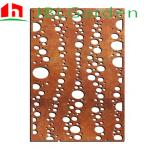 Laser Cut Metal Privacy Room Divider Corten Steel Screen For Garden Outdoor