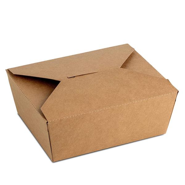 Biodegradable Paper Box Microwave Safe , Oil Proof Paper Takeaway Food