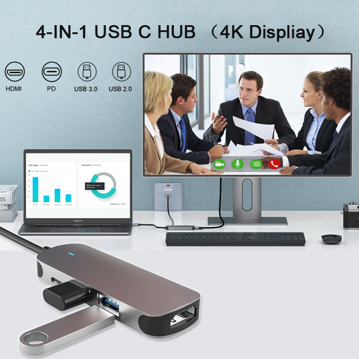4 In 1 USB C Adapter 4K UHD BGA QFN POP Chips Portable