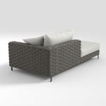 U Shape Aluminum Rattan Wicker Easy Cleaning Outdoor Sofa Set