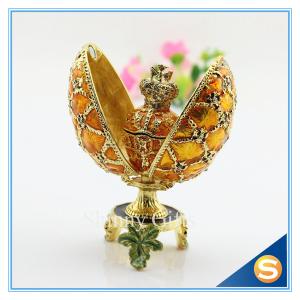 Wholesale Easter Decoration Gift/Best selling Egg Shape/ Rhinestone Metal Craft from china suppliers