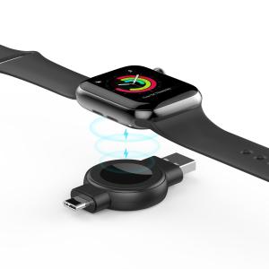 Wholesale ABS Material Mini Material Watch Wireless Charger White And Black only 14g from china suppliers